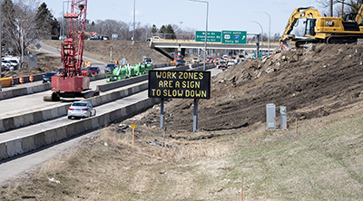 Photo: Construction on Hwy 10 in Anoka.